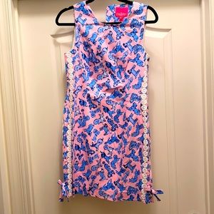 NWT Lilly Pulitzer Mika Zanibar blue ruff shift
